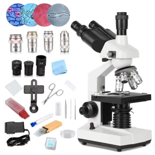 Bogrinuo Güçlü Biyolojik Mikroskop Trinocular microscope