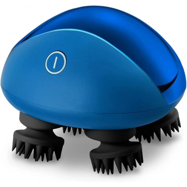 Breo Taşınabilir Mini Saç Derisi Masaj Aleti - Su Geçirmez, Şarj Edilebilir - Mavi