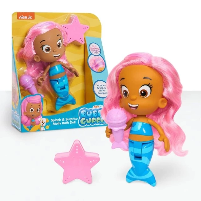 Bubble Guppies Sıçrama ve Molly Banyo Bebeği
