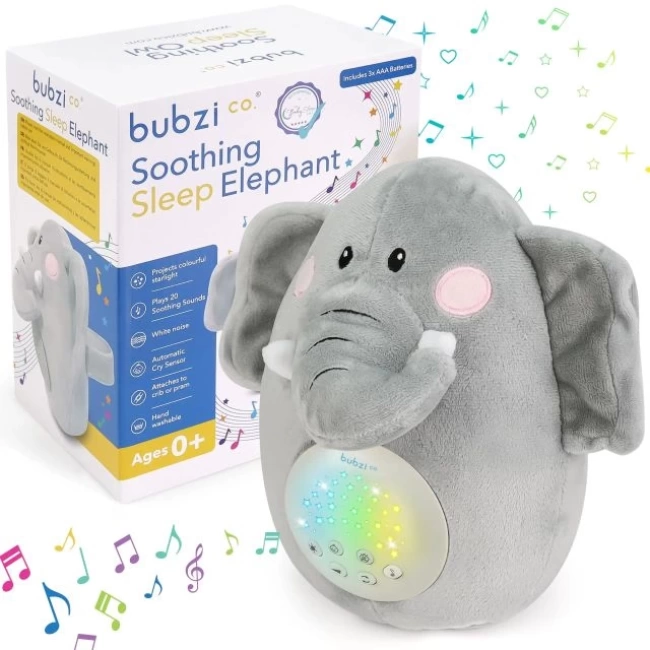 Bubzi Co Bebek Yatıştırıcı Oyuncak Baykuş Ses Cihazı Elephant
