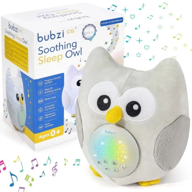 Bubzi Co Bebek Yatıştırıcı Oyuncak Baykuş Ses Cihazı Owl