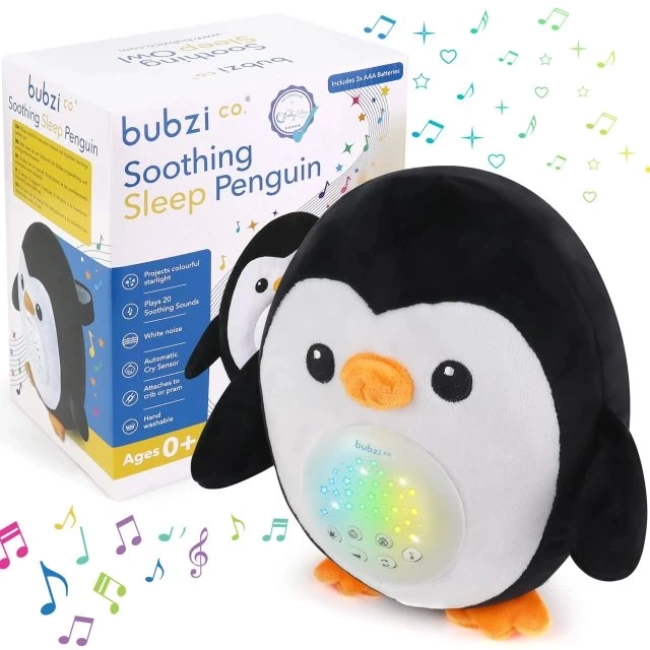 Bubzi Co Bebek Yatıştırıcı Oyuncak Baykuş Ses Cihazı Penguin