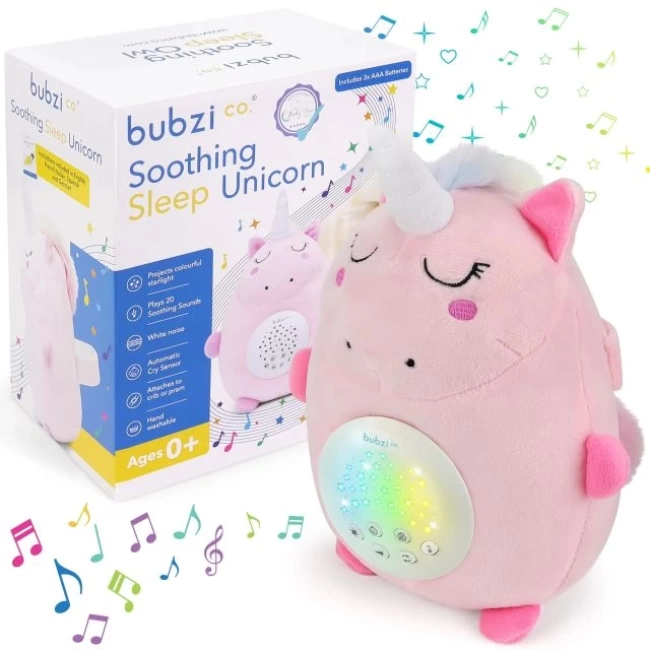 Bubzi Co Bebek Yatıştırıcı Oyuncak Baykuş Ses Cihazı Unicorn