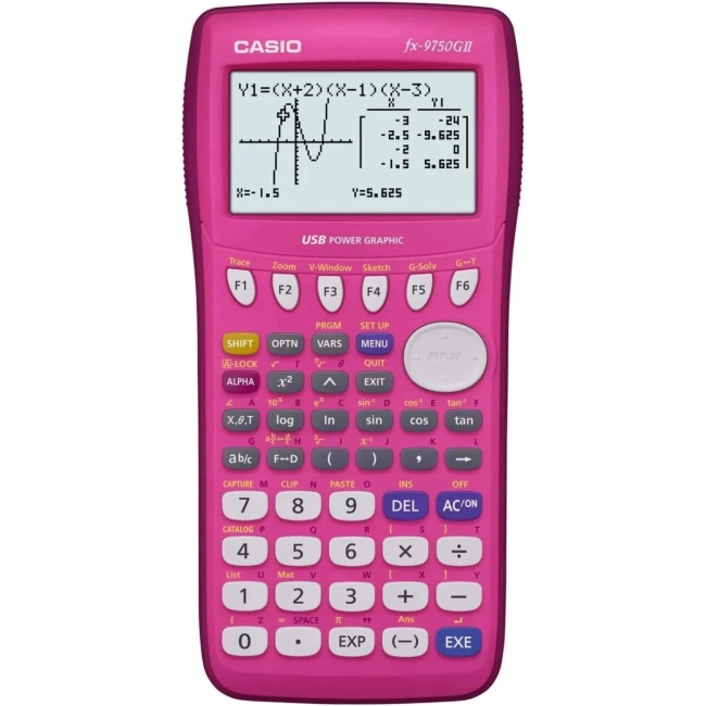 Casio fx-9750GII Standart Grafik Hesap Makinesi Pembe