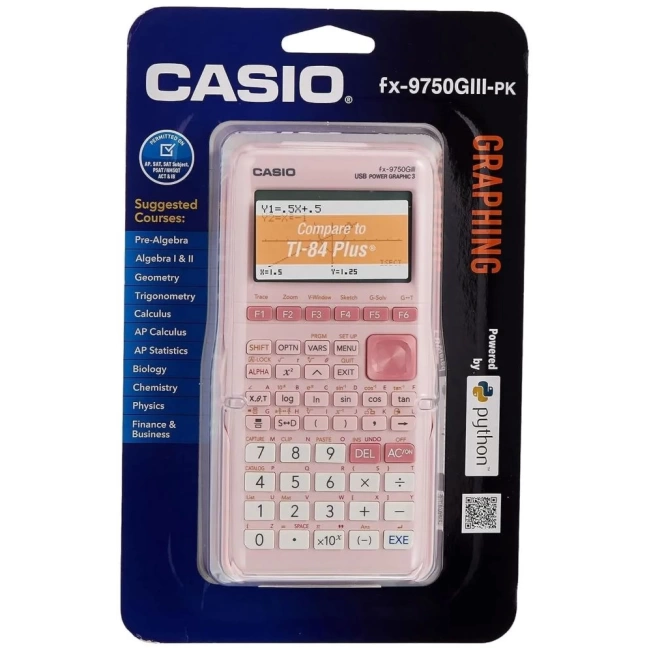 Casio fx-9750GIII Standart Grafik Hesap Makinesi Pink