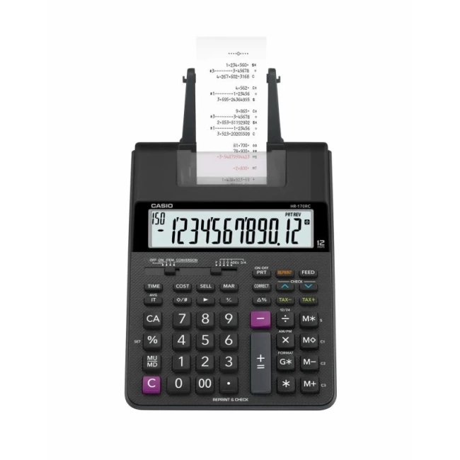 Casio HR-170 RC Plus Mini-Masaüstü Baskı Hesap Makinesi (HR-100TMnin Yeni Versiyonu)