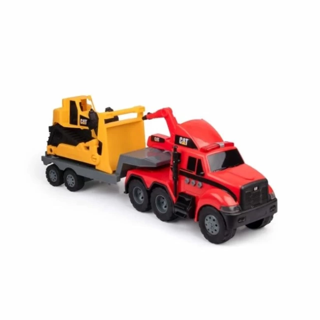 CAT İnşaat Oyuncakları Mürettebat Yükleyicili Kamyon ve Römork Heavy Mover İtfaiye ve Buldozer