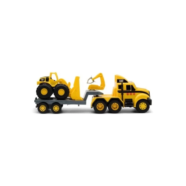 CAT İnşaat Oyuncakları Mürettebat Yükleyicili Kamyon ve Römork Heavy Mover Tekerlekli Yükleyici