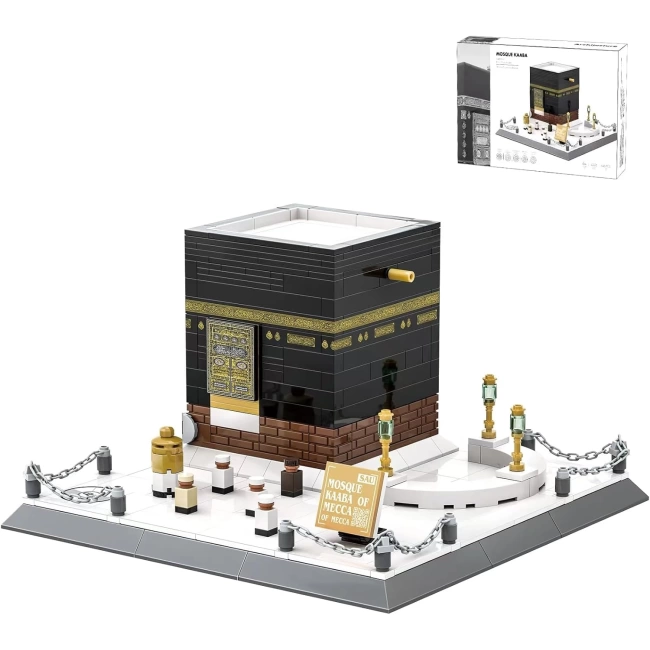 CAXIMSY İslami Kabe Model Yapı Blok Setleri Müslüman Hac Seti - 446 Parça
