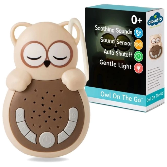 Cloud b Travel Sakinleştirici Işıklı Rahatlatıcı Ses Makinesi Sweet Dreamz on the Go - Owl