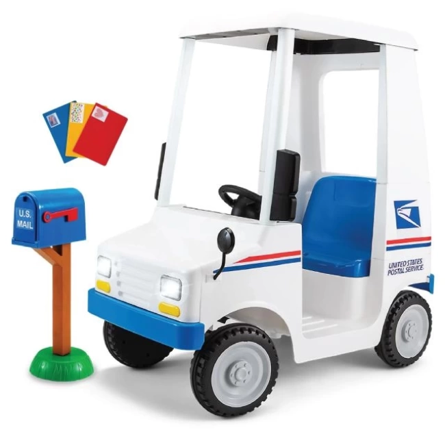Çocuk Trax Disney Prenses Elektrikli Oyuncak USPS Mail Truck 6V