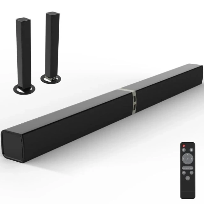Cowin TV Bluetooth ARC/Optical/AUX Bağlantılı Soundbar Siyah