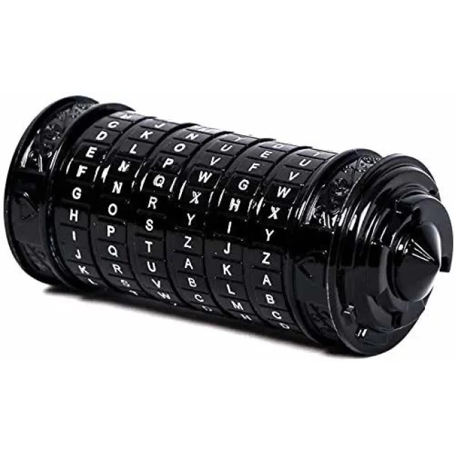 Cryptex Da Vinci Kodu Mini Cryptex Kilitli Bulmaca Kutusu Siyah