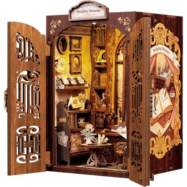 CUTEBEE DIY Dollhouse Kitaplık Bookshop Memories