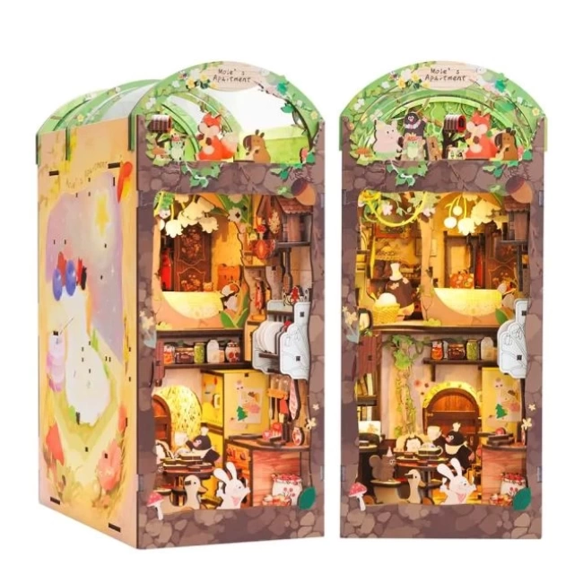 CUTEBEE DIY Dollhouse Kitaplık Mole‘s Apartment