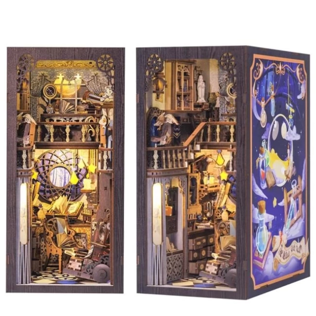 CUTEBEE DIY Dollhouse Kitaplık Nebula Common Room