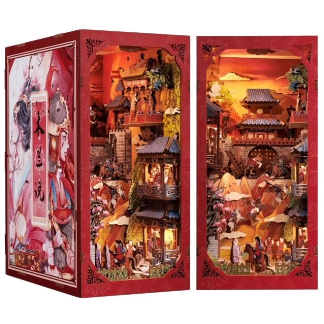 CUTEBEE DIY Dollhouse Kitaplık The Legend of Mulan