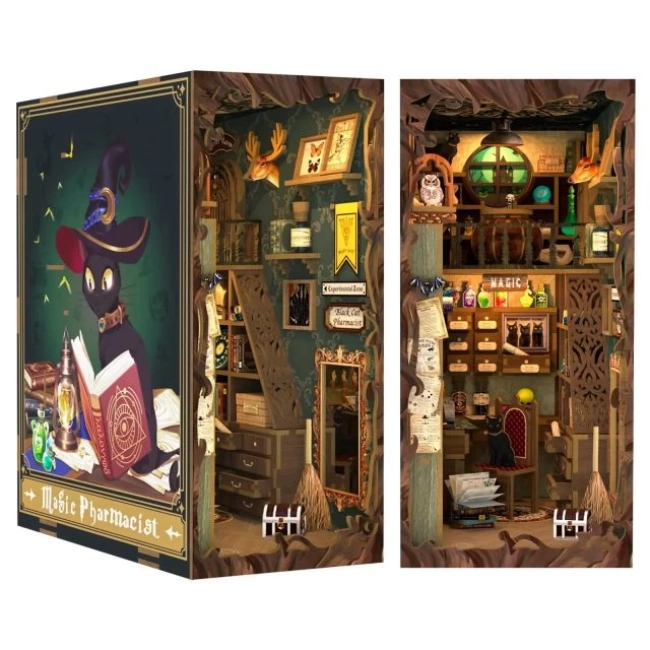 CUTEBEE DIY Dollhouse Kitaplık Magic Pharmacist