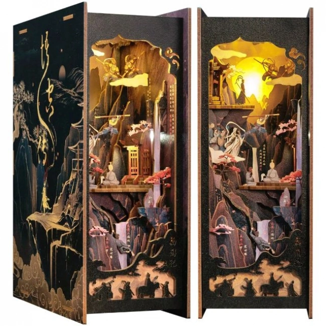 CUTEBEE DIY Oyuncak Ev Kitaplığı - Sakura Ağacının Altında