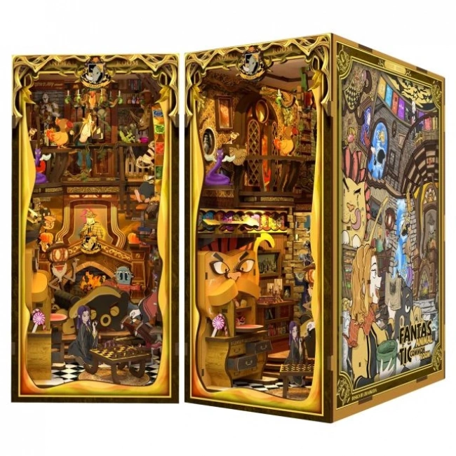 CUTEBEE DIY Oyuncak Ev Kitaplığı - Sakura Ağacının Altında