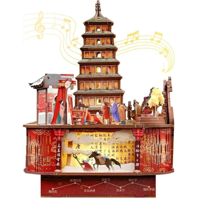 CUTEBEE DIY Oyuncak Ev Kitaplığı - Sakura Ağacının Altında