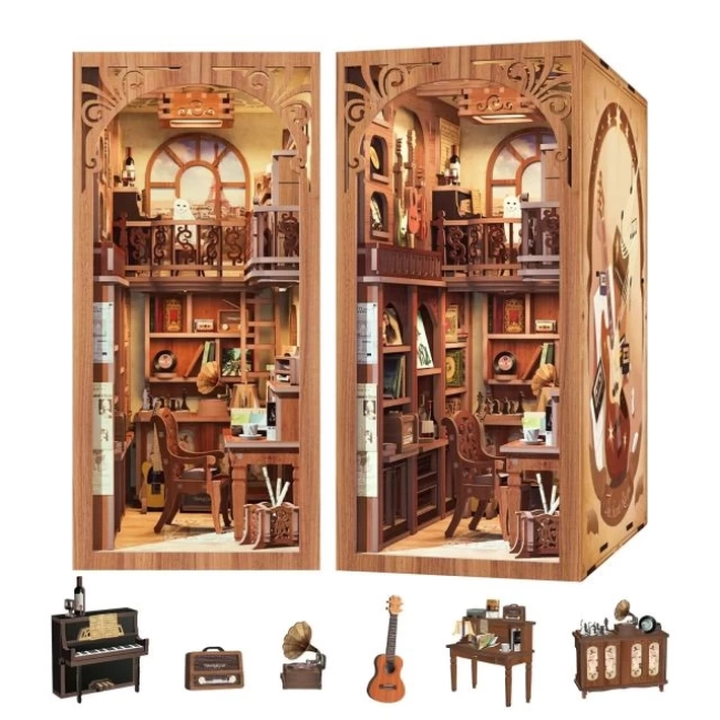 CUTEBEE Toz Kapaklı DIY Kitap Köşesi Seti - Su Dongponun Hayatı The Secret Rhythm