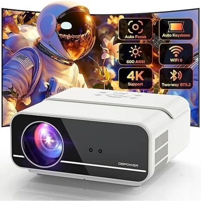 Dbpower 5G WiFi ve İki Yönlü Bluetooth 4K FHD Yerel 1080P - Beyaz