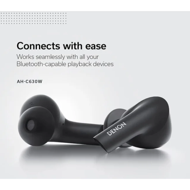 Denon AH-C630W Mikrofonlu True Wireless Kulaklık Siyah