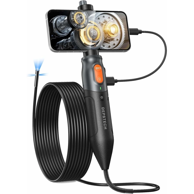 DEPSTECH 1080P Işıklı Üç Lensli Endoskop Kamera - 3m Kablo - 8mm