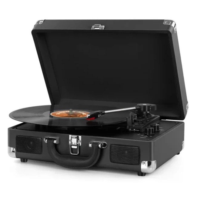 DIGITNOW Vinil Plak Çalar Kablosuz Pikap  BLACK