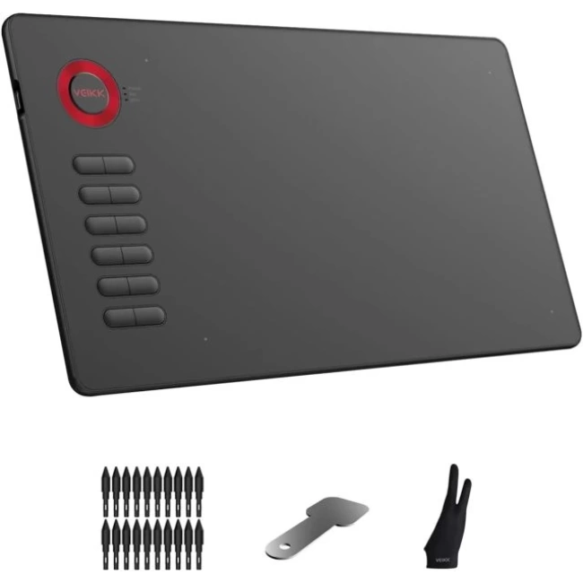 Dijital Çizim Tableti VEIKK A15Pro Grafik Kalemi 12 keys
