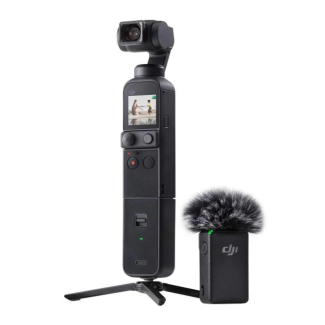 DJI Pocket 2 Creator Combo 3 Eksenli Gimbal Sabitleyici 4K Kamera