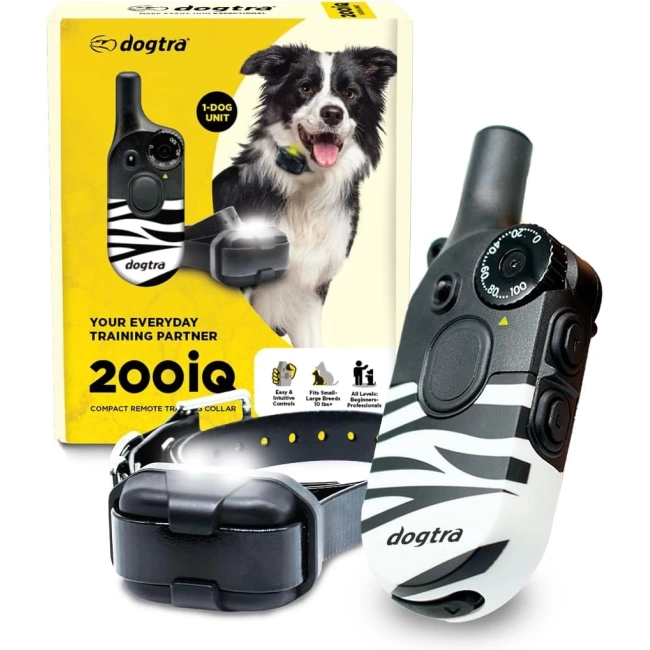 Dogtra 200iQ Uzaktan Eğitim E-Tasması 4,5+ Kg Köpekler - Zebra