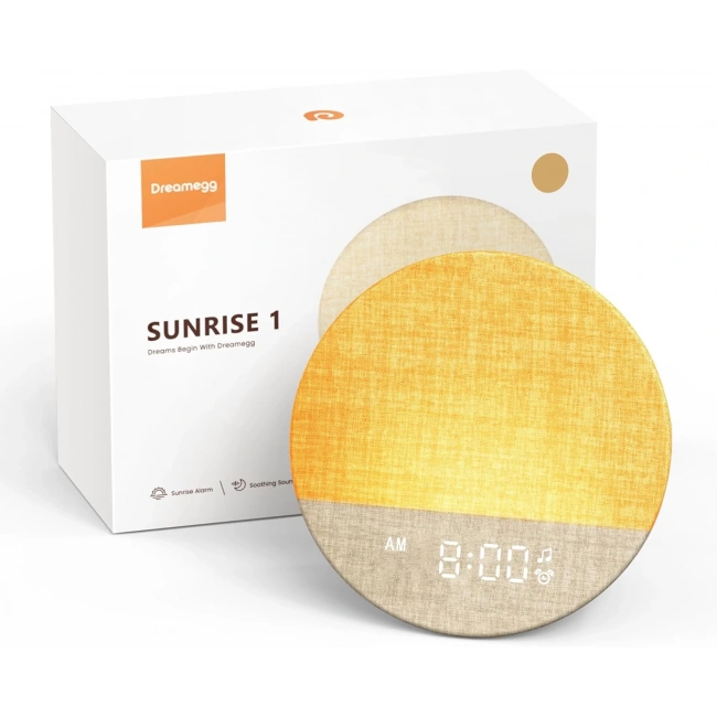Dreamegg Sunrise 1 - Gün Doğumu Çalar Saati, Uyku İçin 29 Sesli Makine - Koyu Haki