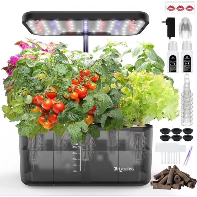 Dryades Hidroponik Yetiştirme Sistemi, Şeffaf - 8 Kapsül