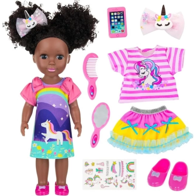 Ecore Fun Doll Kız Oyuncak Bebek Giysileri ve Aksesuarları Seti