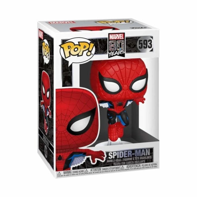 Eğlenceli Pop! Marvel 80th - İlk Görünüm Örümcek Adam Figürü