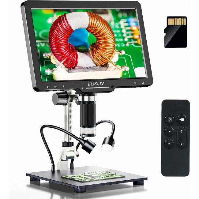 Elikliv EDM501 HDMI Dijital Mikroskop, 10.1 Inc IPS Ekranlı - 1200X - 24MP