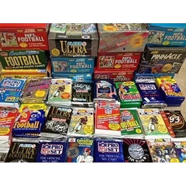 Eski Mühürlü Balmumu Paketlerinde 100 Vintage Futbol Kartı