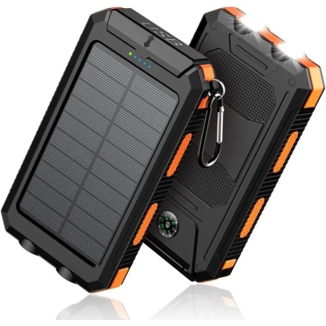 Feeke Solar Güneş Enerjili Powerbank  Orange