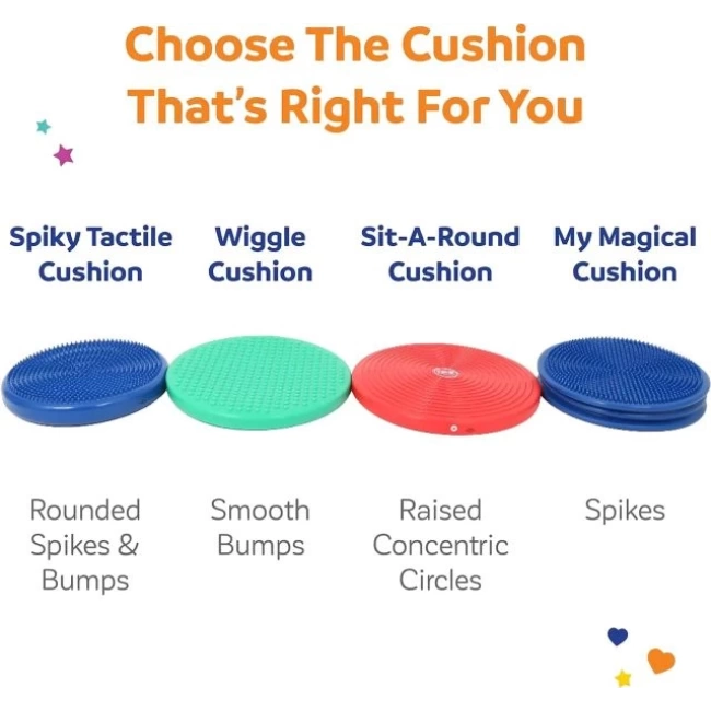 Fidgeting Odaklanma ve Çekirdek Dengesi için Wiggle Koltuk Minderi Wiggle Cushion
