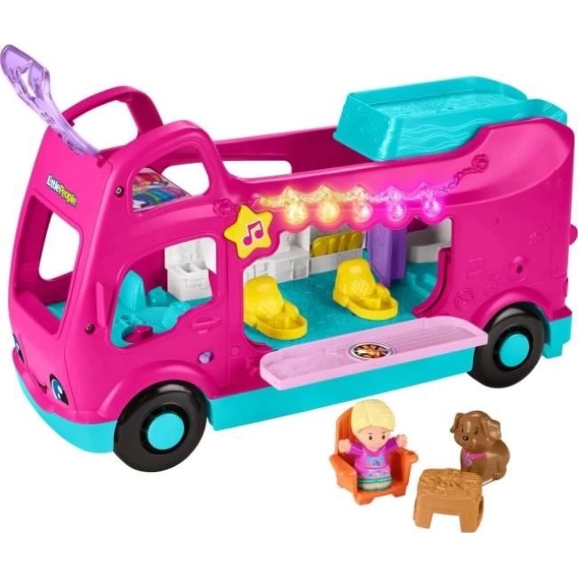 Fisher-Price Küçük İnsanlar Bebek Oyuncak Barbie Rüya Kampçısı Oyun Seti
