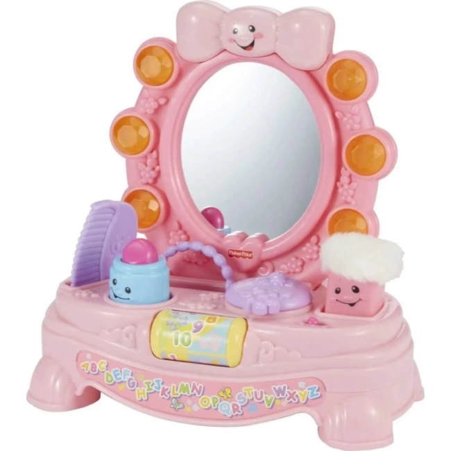 Fisher-Price Sihirli Müzikli Ayna Rol Yapma Makyaj Seti Frustration-Free Packaging