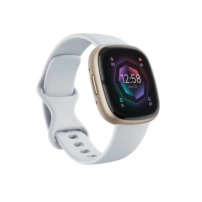 Fitbit Sense 2 Gelişmiş Sağlık ve Fitness Akıllı Saati Blue Mist/Pale Gold