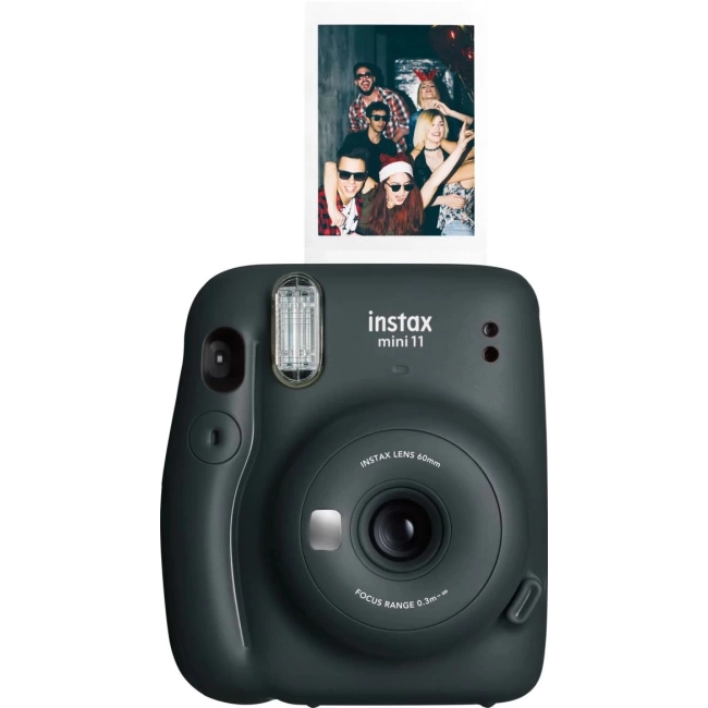 Fujifilm Instax Mini 11 Instant Fotoğraf Makinesi - Siyah Charcoal Grey Camera Only