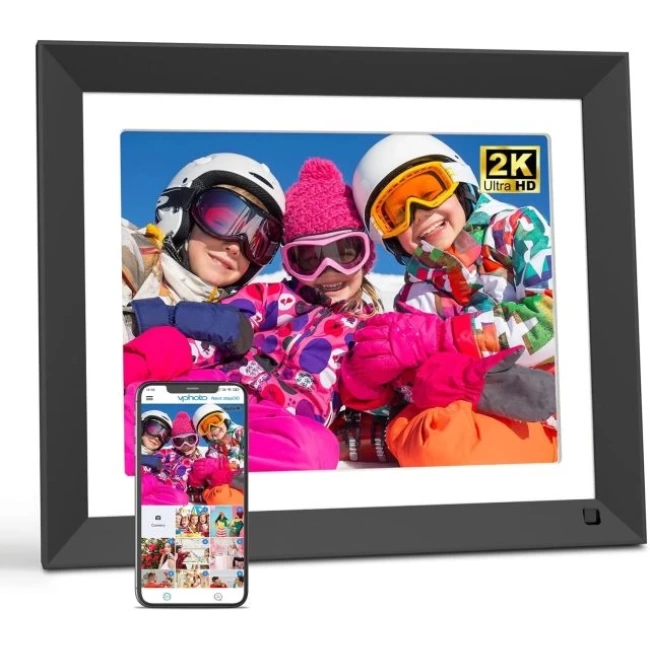 Fullja 11 inç Dijital WİFİ Fotoğraf Çerçevesi 11 inç/Siyah