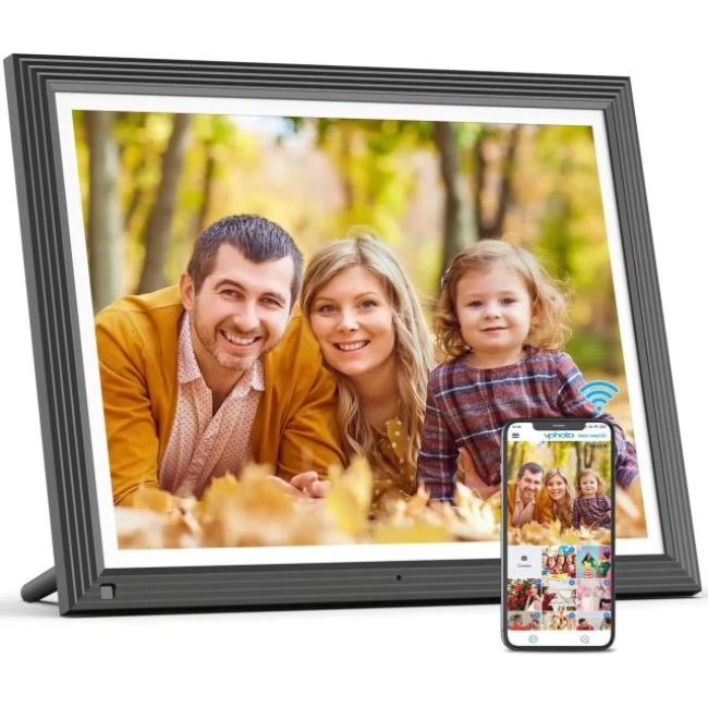 FULLJA 32GB Dokunmatik Ekranlı Dijital Resim Çerçevesi 15 inç