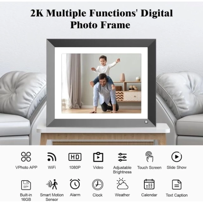 FULLJA Dijital 2K IPS Akıllı Çerçeve 11 inç