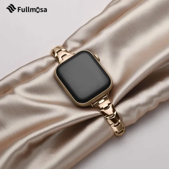 Fullmosa İnce Metal Bant Uyumlu Apple Watch Kordon