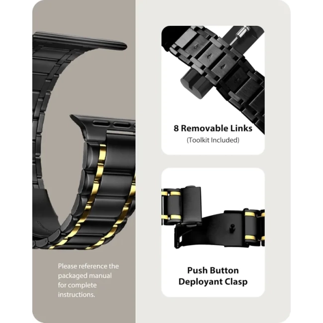 Fullmosa Metal Bantlarla Uyumlu Apple Watch Kordon